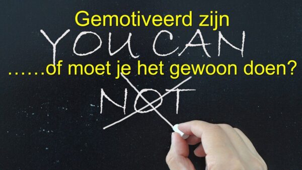 Motivatie omdat het moet Aanbieding: Bestel twee webinars!